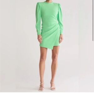 A.L.C. Cady Jane Women's Pastel Green Mini Dress long sleeve NWT Size 10